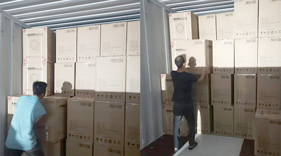 裝柜日常！日本客戶Sentern滾筒干衣機順利出貨